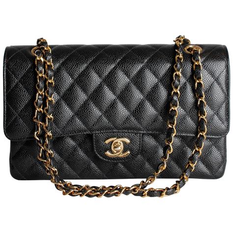 chanel medium black bag